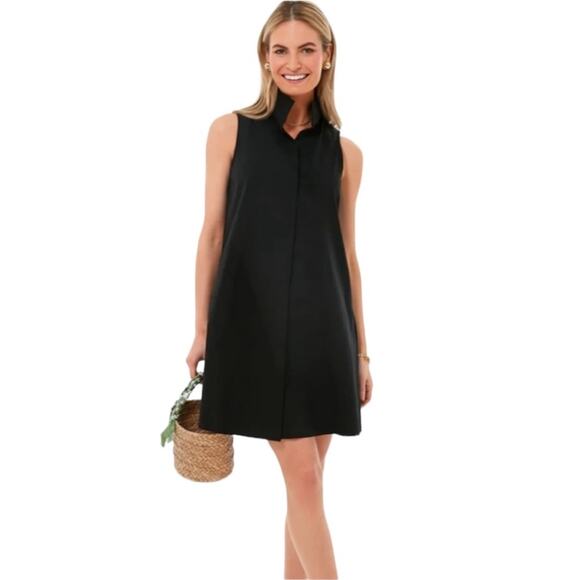 Tuckernuck Sleeveless Charlie Shirtdress in Black S - Picture 1 of 11